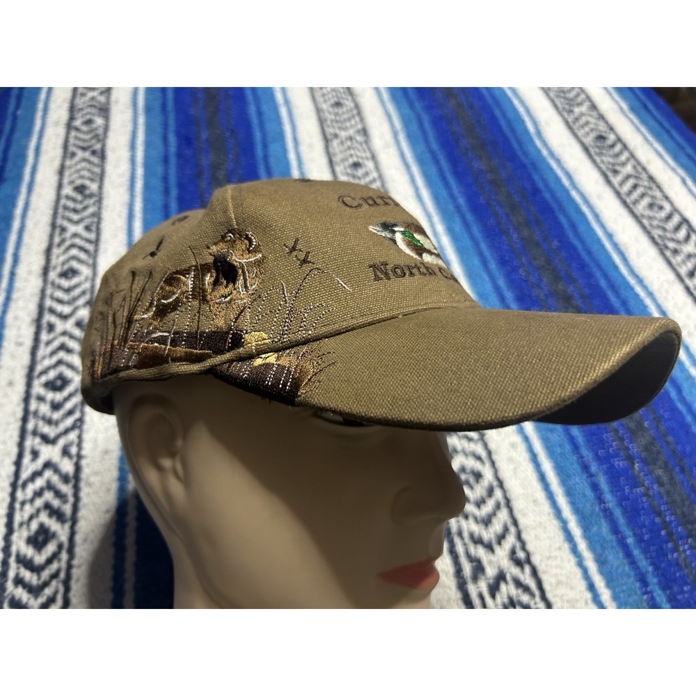 Currituck NC Duck Hunting Pacific Headwear 191C Canvas Strapback Hat